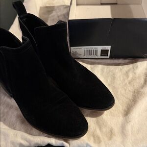 Dolce Vita Black Suede Ankle Boots